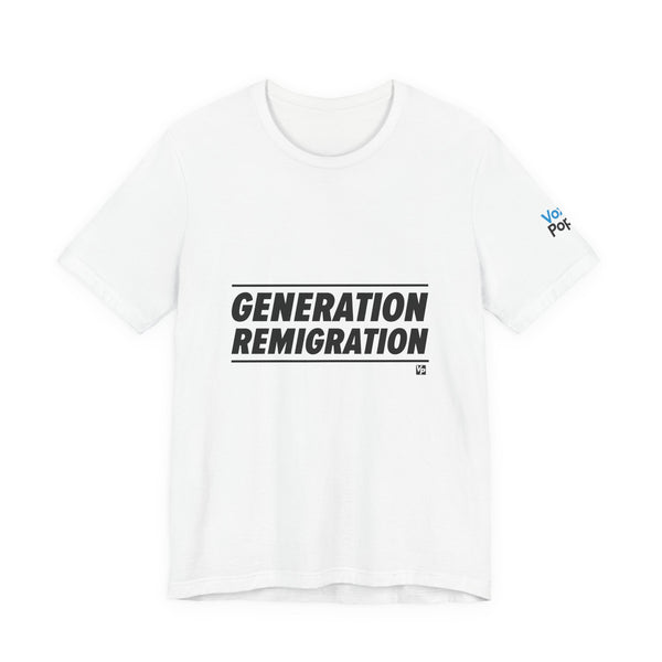 Generation Remigration (Black) T-Shirt | White