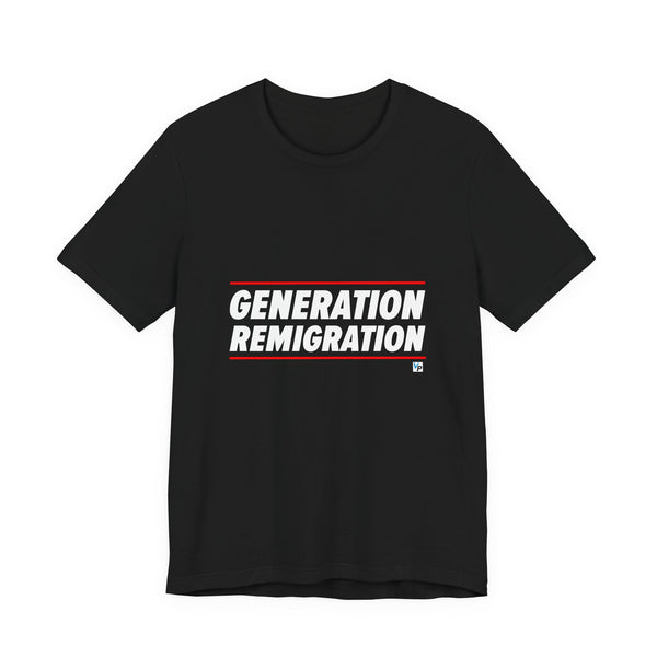 Generation Remigration (White/Red) T-Shirt | Black