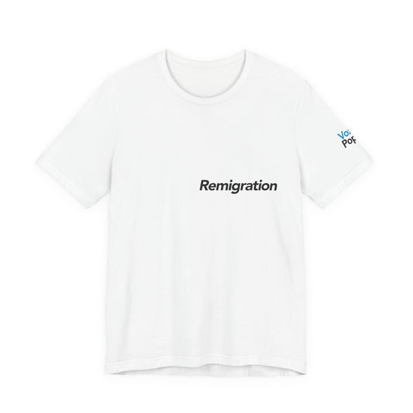Remigration (Black) T-Shirt | White