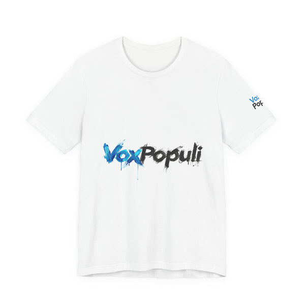 VoxPopuli Art (Blue/Black) T-Shirt | White